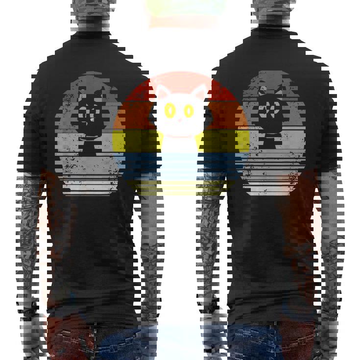 レトロ 猫 ヴィンテージ かわいい 子猫 ニャー キティ キティ メンズTシャツ バックプリント