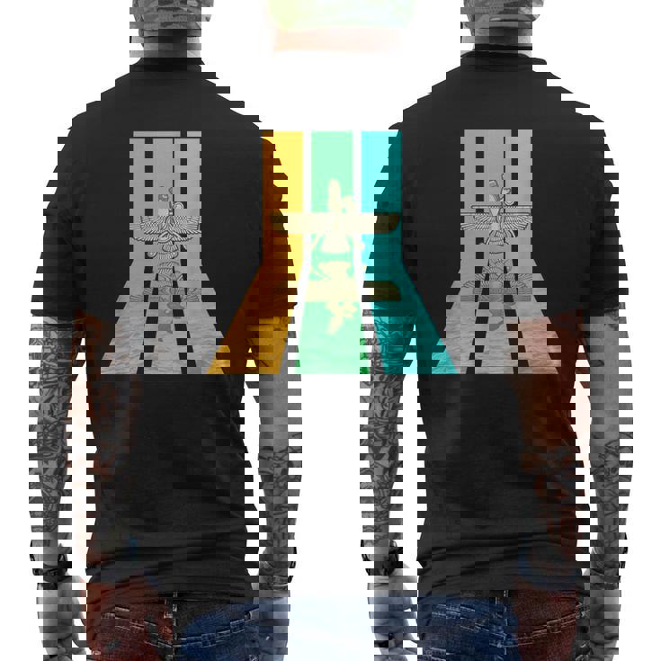 レトロ80年代ヴィンテージ風アヌンナキ メンズTシャツ バックプリント