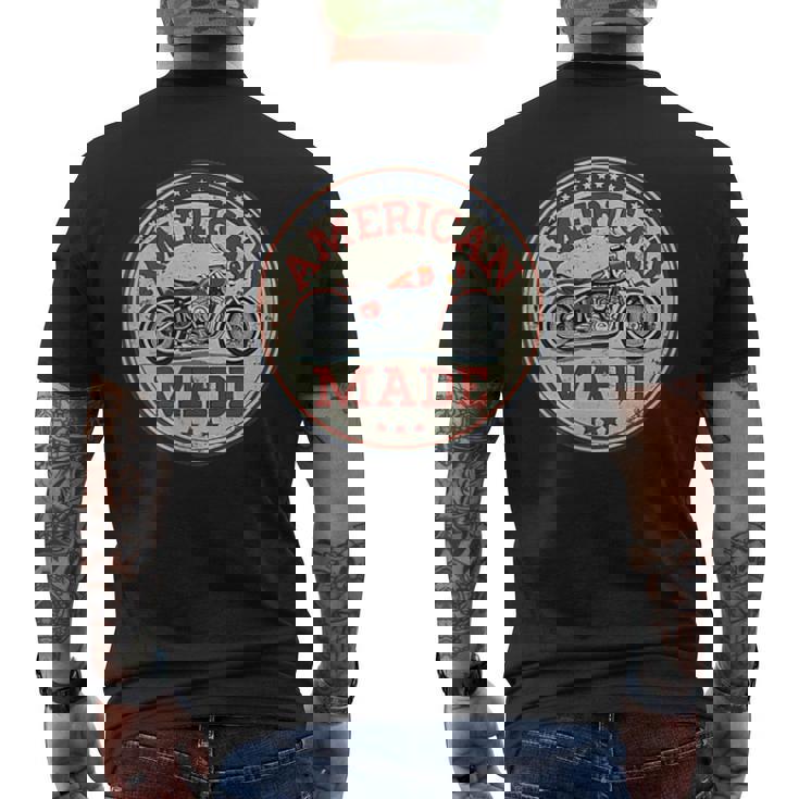 レトロヴィンテージガソリンスタンド アメリカ製 モーターバイクガレージ メンズTシャツ バックプリント