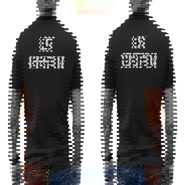 ロストジェネレーション メンズTシャツ バックプリント