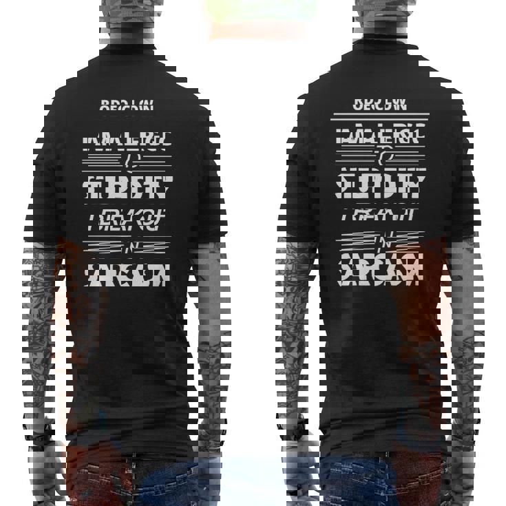 ロデオクラウン私は愚かさにアレルギーがある 長袖tシャツ メンズTシャツ バックプリント