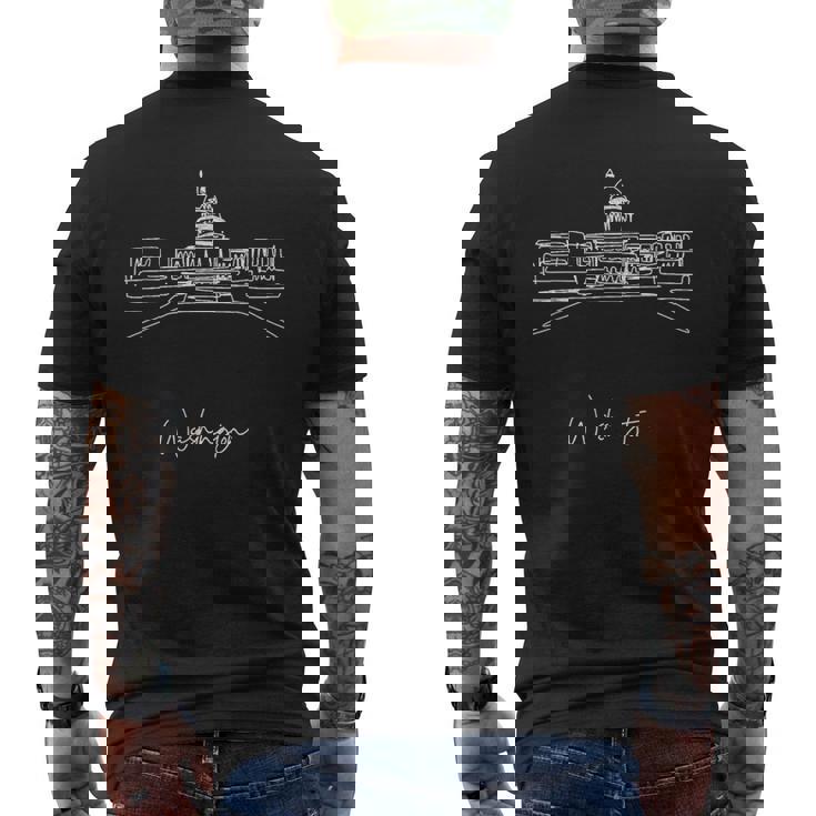 ワシントン Dc キャピトル ヒルのお土産 メンズTシャツ バックプリント