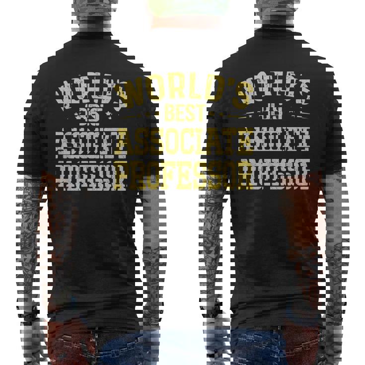 ワールドベスト准教授職位准教授 メンズTシャツ バックプリント