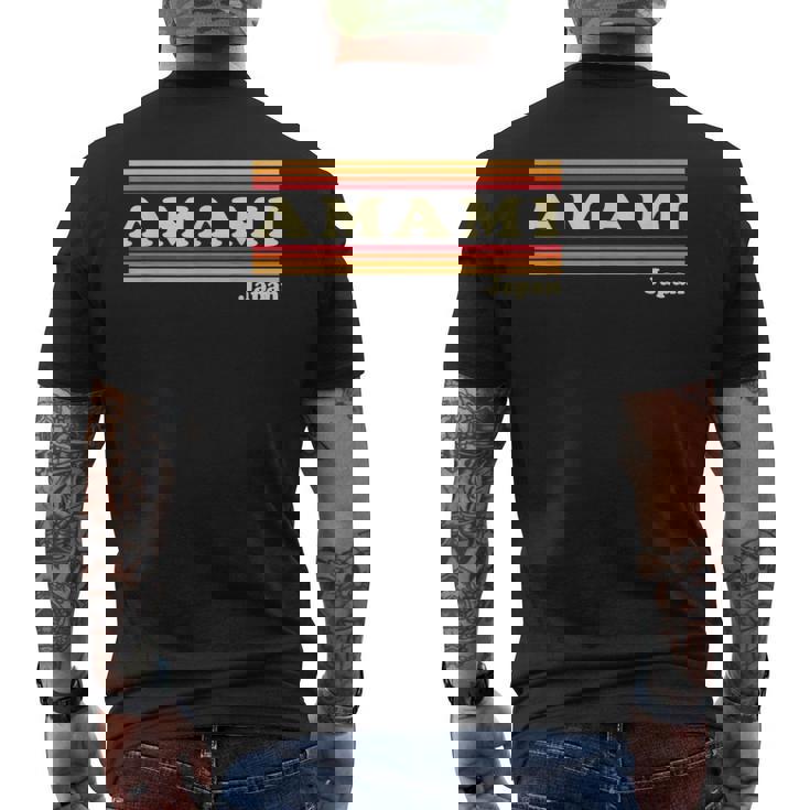 ヴィンテージ 80年代 奄美 日本 レトロ グラフィック メンズTシャツ バックプリント