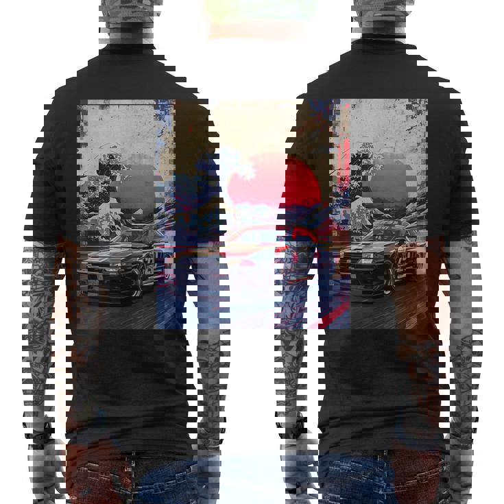 ヴィンテージ Jdm ドリフト レースカー 和波沖 神奈川 アート メンズTシャツ バックプリント