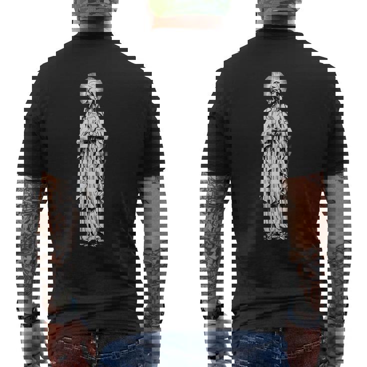 ヴィンテージ クリスチャンタトゥー 聖母マリア メンズTシャツ バックプリント