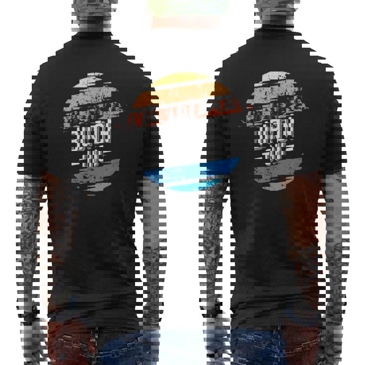 ヴィンテージ バートン オハイオ州サンセットお土産プリント メンズTシャツ バックプリント