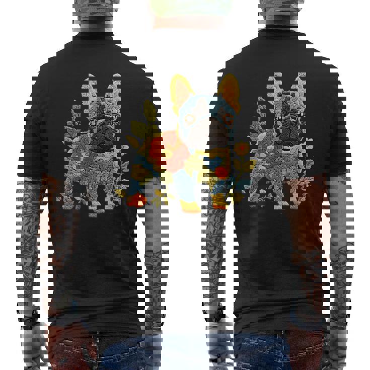 ヴィンテージ フレンチブルドッグ ママ 犬 フレンチブルドッグ 母の日 メンズTシャツ バックプリント