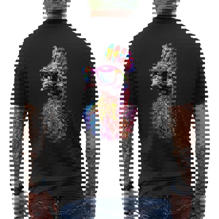 七面鳥 鳥 七面鳥 雉 七面鳥 メンズTシャツ バックプリント