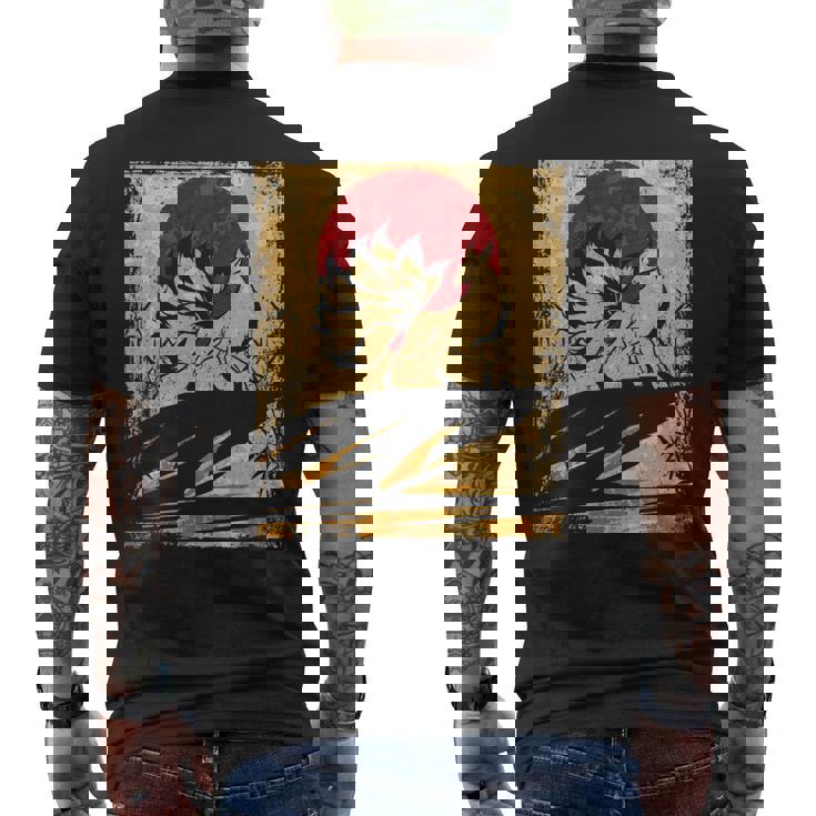 九尾の狐 日本のレトロアート 長袖tシャツ メンズTシャツ バックプリント