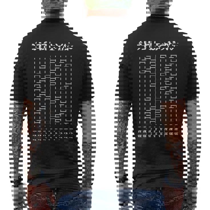 今日何しようかなー あみだくじの面白ネタ 二度寝 あみだくじ ギャグ ジョーク お布団好き おもしろ 長袖tシャツ メンズTシャツ バックプリント