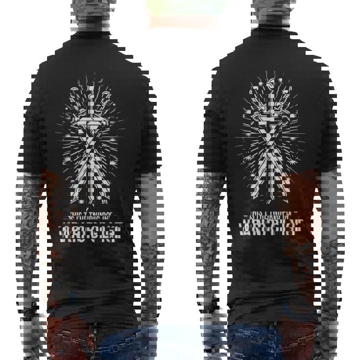 光の戦士 Warrior Of Light This Is The Turning Point 交差する剣 メンズTシャツ バックプリント