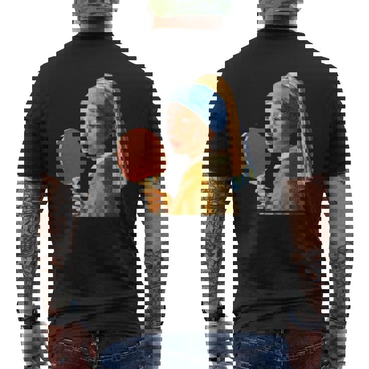 卓球 面白いtシャツ ボール ピンポン おもしろ 服 ネタ メンズ 卓球部 おもしろグッズ 大人 子供 長袖tシャツ メンズTシャツ バックプリント