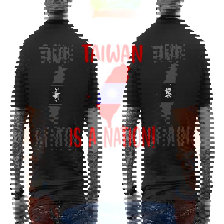 台湾は国です！ 中国を止めろ！ 長袖tシャツ メンズTシャツ バックプリント