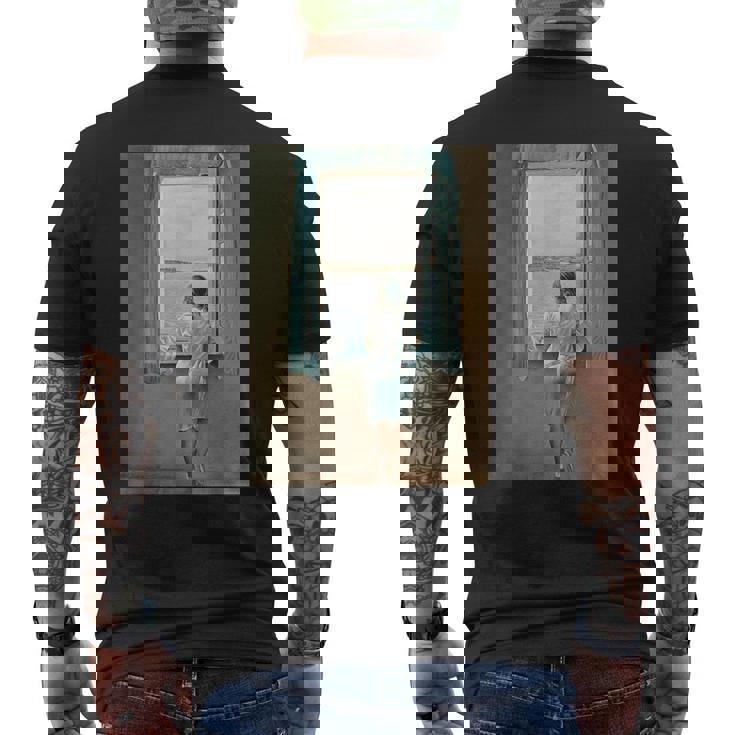 名画イラスト メンズTシャツ バックプリント