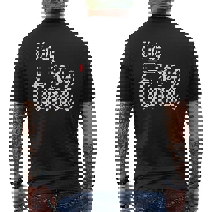 子育て とても疲れました メンズTシャツ バックプリント