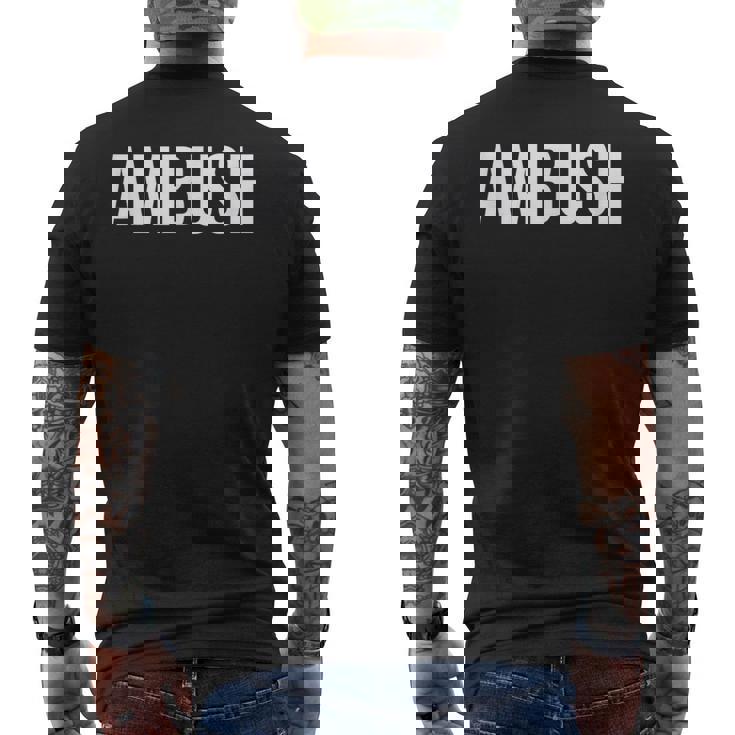 待ち伏せ メンズTシャツ バックプリント