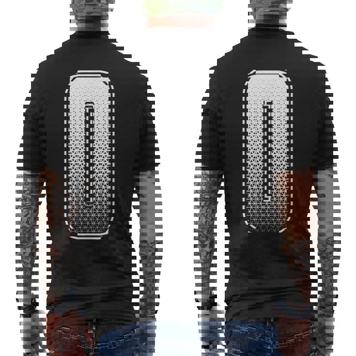 数字 0 ゼロ メンズTシャツ バックプリント