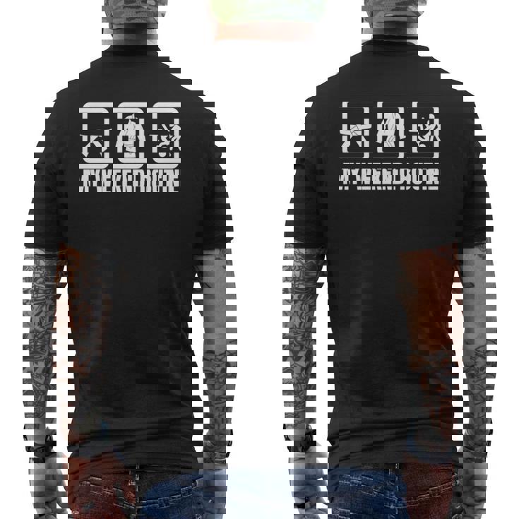 柔道整復師の週末スケジュール 柔道愛好家 長袖tシャツ メンズTシャツ バックプリント