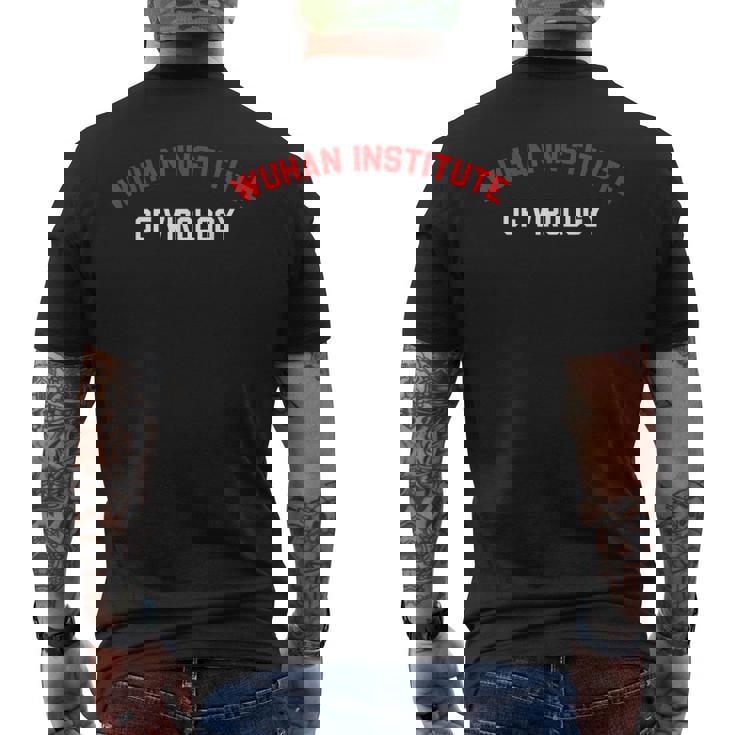 武漢ウイルス学研究所アパレル メンズTシャツ バックプリント