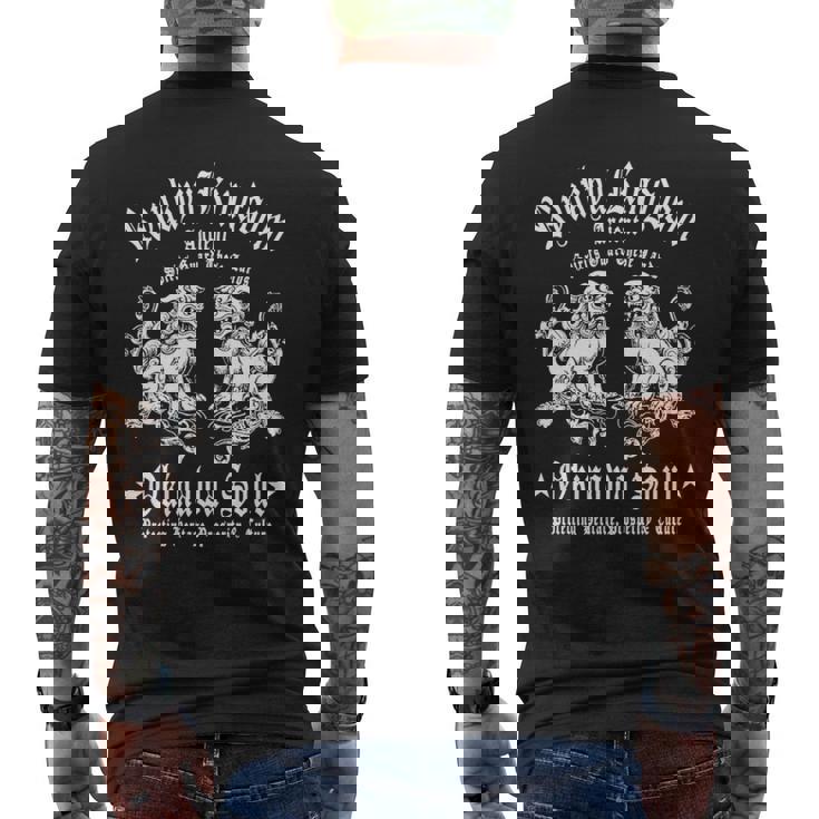 沖縄 日本 お土産 シーサーライオンズ 琉球諸島 和 長袖tシャツ メンズTシャツ バックプリント