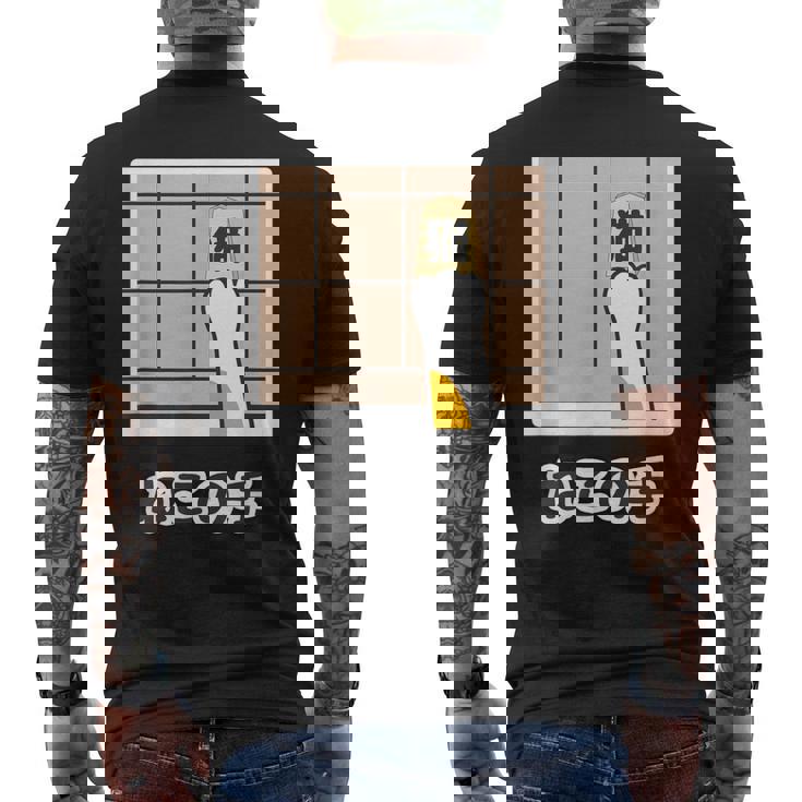 猫の手『ねこの一手』将棋 パロディ【どうぶつ フレンズ】面白 ネタ かわいい メンズTシャツ バックプリント