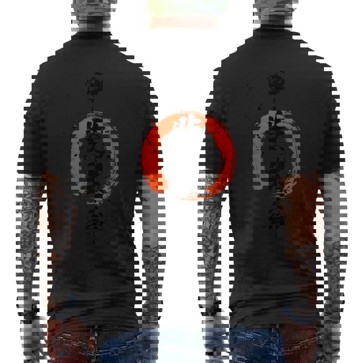 甲斐犬命 筆文字 和風 メンズTシャツ バックプリント