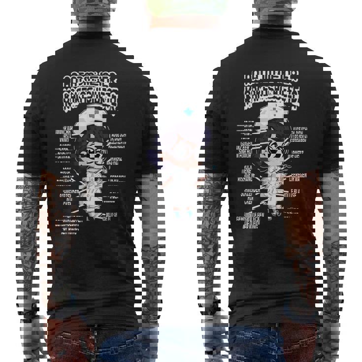 看護師病院のデザイン メンズTシャツ バックプリント