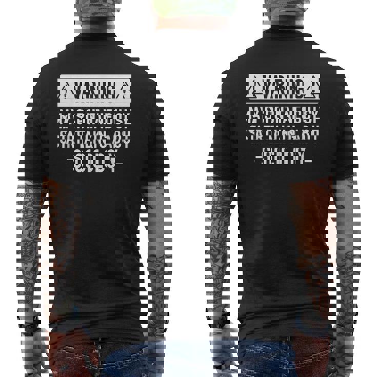 社会学を愛する人への面白いギフト。 メンズTシャツ バックプリント