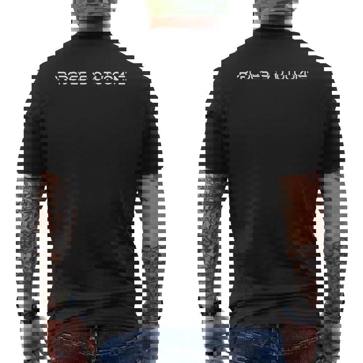 結果を超えるプロセス 長袖tシャツ メンズTシャツ バックプリント