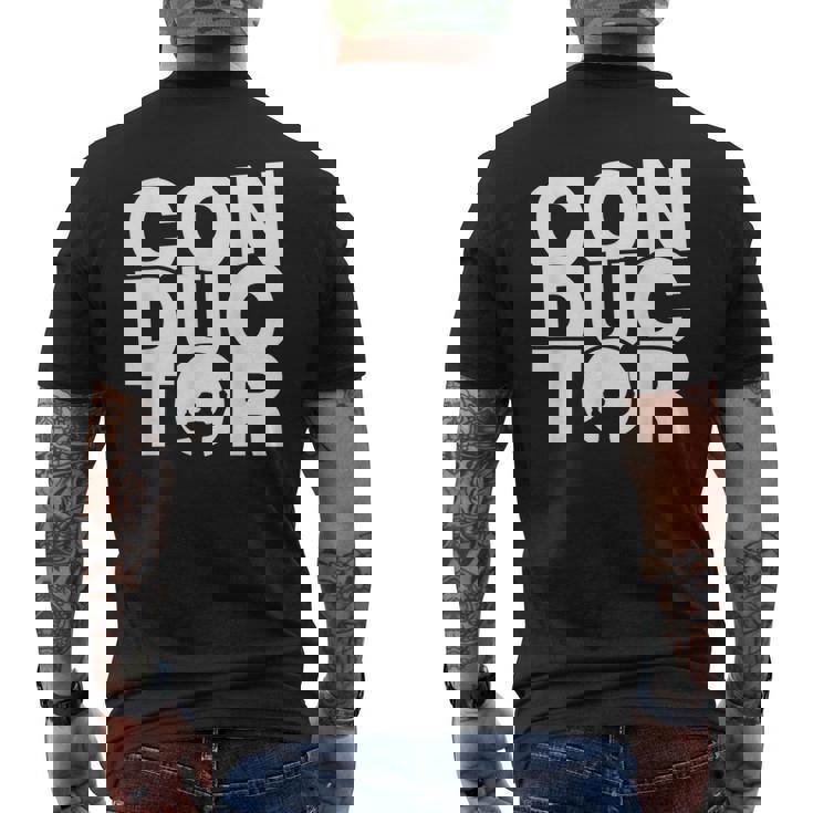 職業職業 指揮者 メンズTシャツ バックプリント