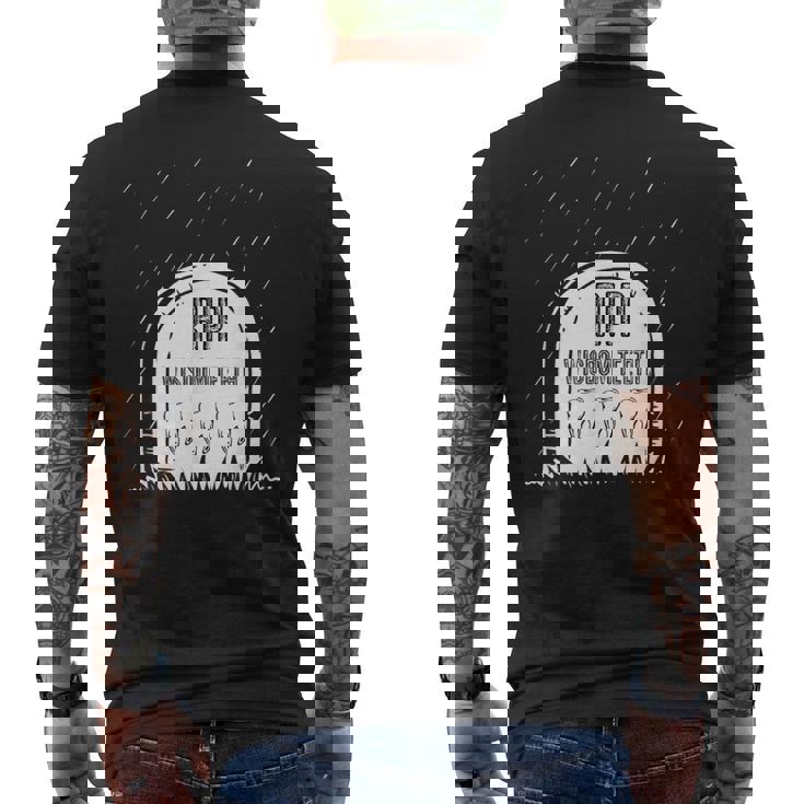 親知らずの歯 面白い 歯科 抜歯 歯医者 メンズTシャツ バックプリント