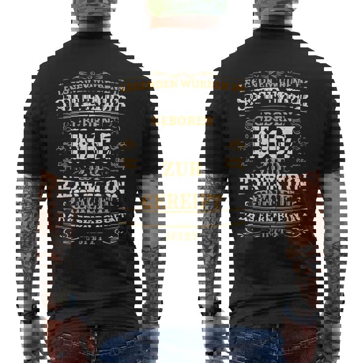 誕生日デザインの伝説は1967年9月生まれ メンズTシャツ バックプリント