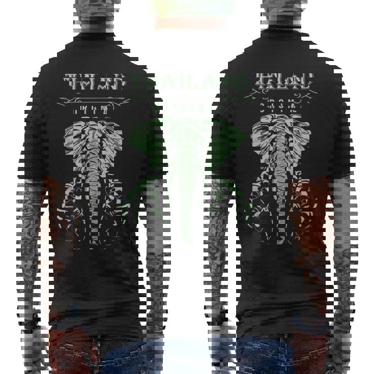 象 タイ バンコク タイ メンズTシャツ バックプリント