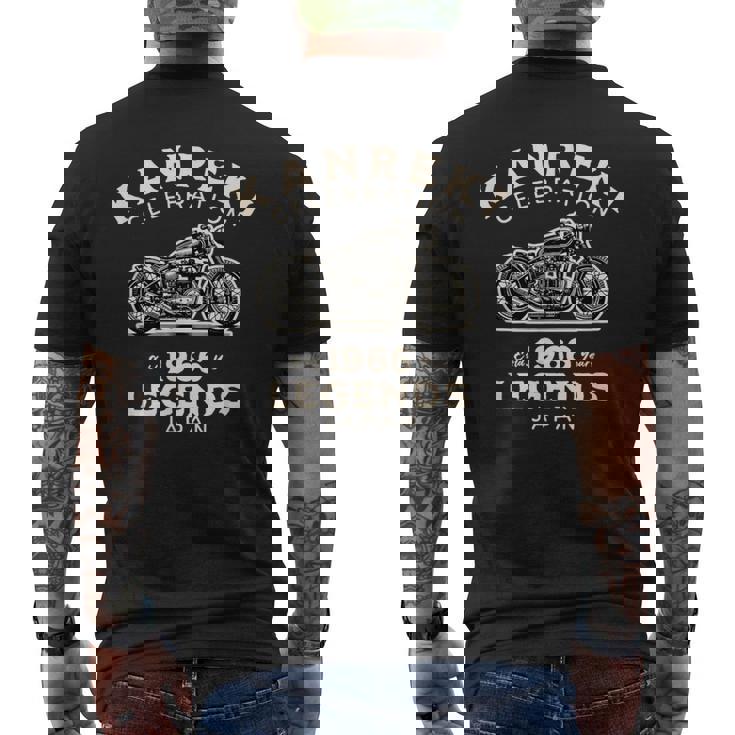 還暦祝い 1966年（昭和41年）生まれのバイク好き 2026年（令和8年）60歳記念 かっこいい メンズTシャツ バックプリント