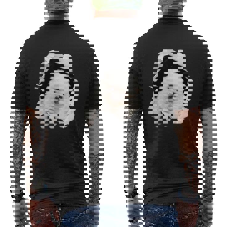 面白いtシャツ 犬 ポメラニアン イヌ わんこ メンズ 犬好き グッズ かわいい おもしろ 面白い 服 ネタ メンズTシャツ バックプリント