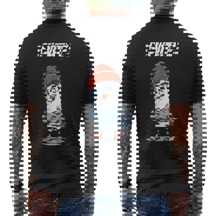 面白い北海のカモメはワット低ドイツ語オストフリースラントと言っています。 メンズTシャツ バックプリント