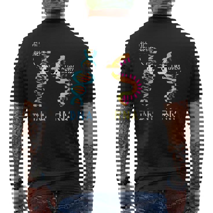 面白い生物学誇り高き生物学者微生物学 Dna Rna メンズTシャツ バックプリント