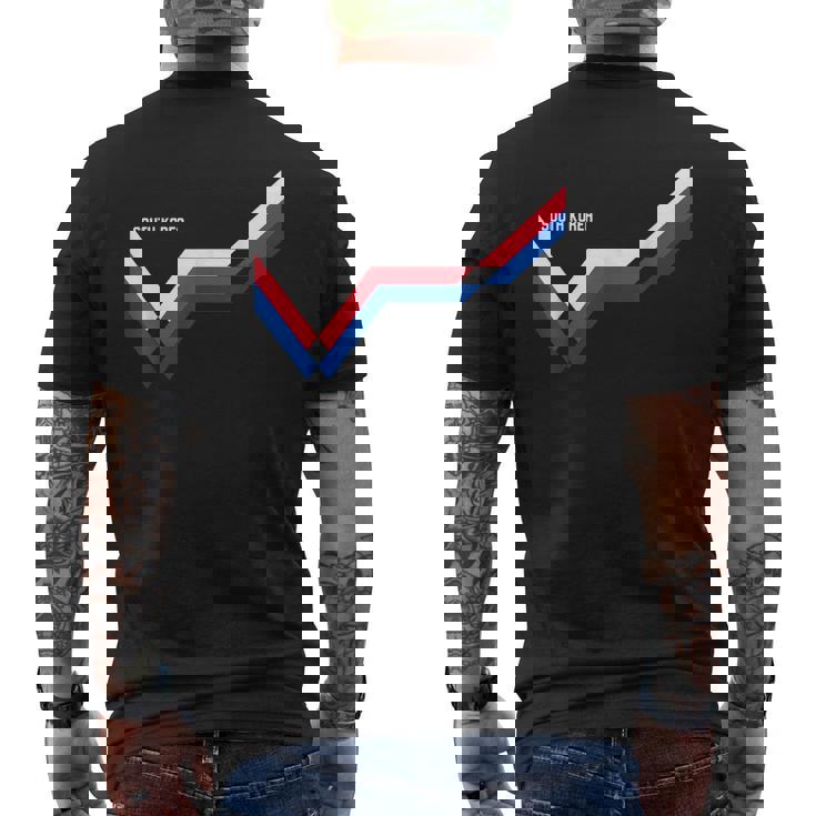 韓国国旗 韓国 伝統 ヴィンテージ 韓国 メンズTシャツ バックプリント