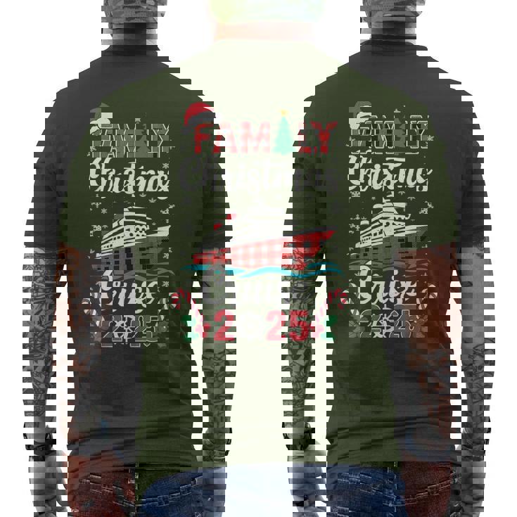 Family Christmas Cruise 2025 Matching Family Cruise Holiday Men's T-shirt Back Print
