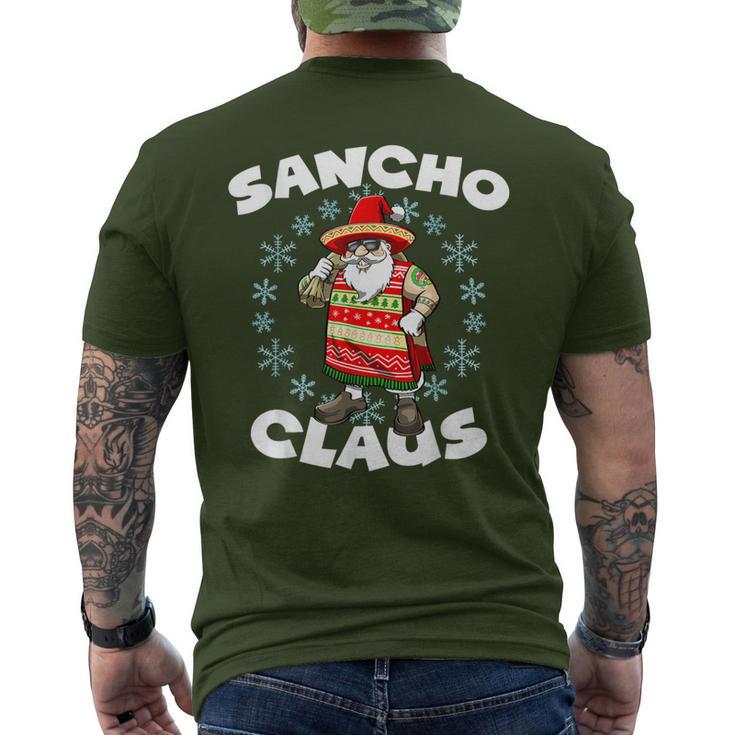 Santa Claus Sancho Mexican Santa Claus Christmas Men's T-shirt Back Print