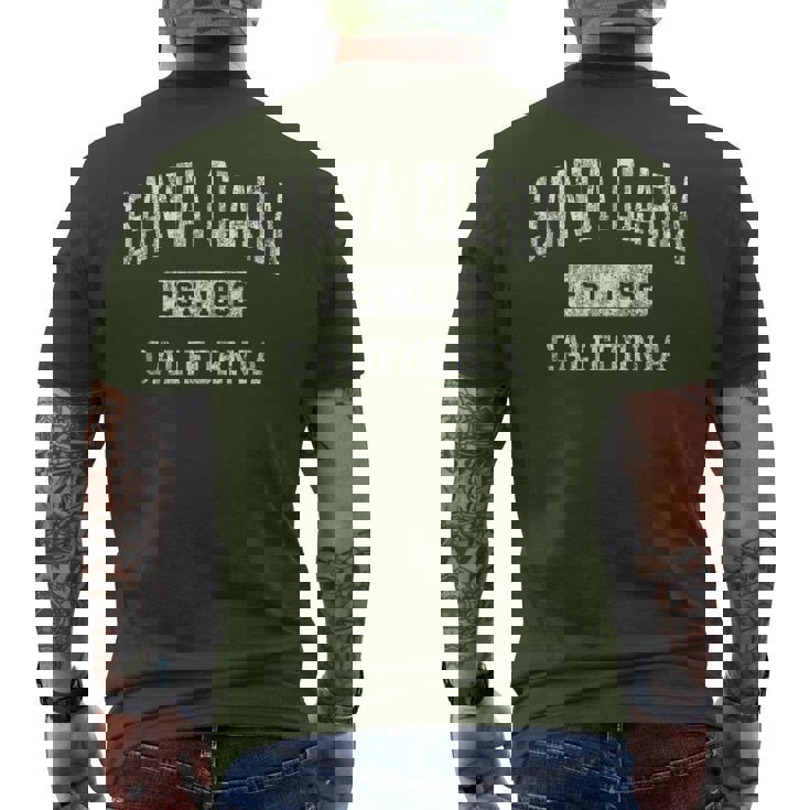 Santa Clara California Ca ビンテージ 確立されたスポーツデザイン メンズTシャツ バックプリント