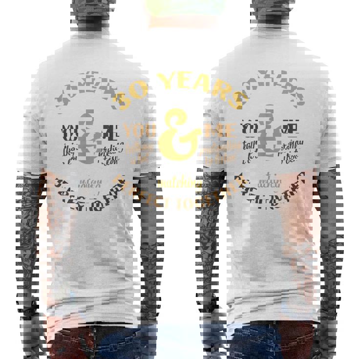 30年 一緒に完成 30周年 おそろい カップル メンズTシャツ バックプリント