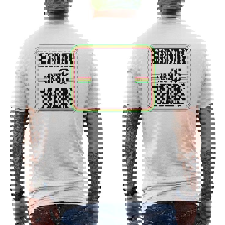 63歳の伝説、63歳の誕生日、ついに63歳 メンズTシャツ バックプリント