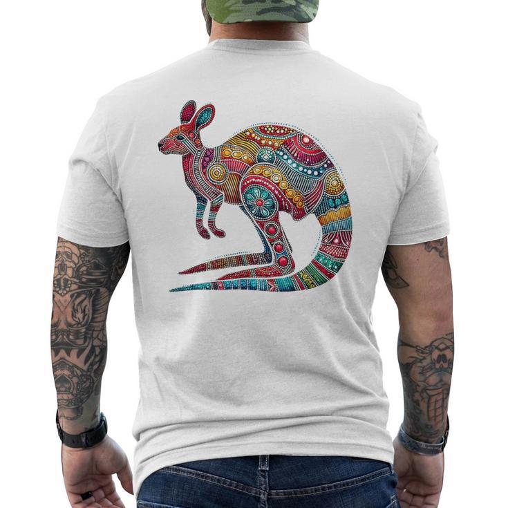 Vintage Jump Kangaroo Australia Day Australian Men's T-shirt Back