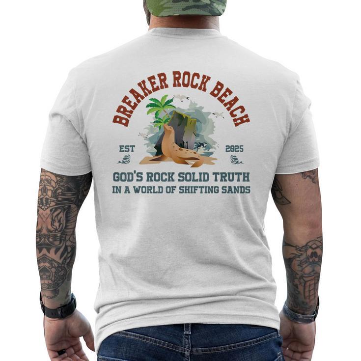 Breaker Rock Beach Christian God's Rock-Solid Truth VBS 2025 Men's Back ...