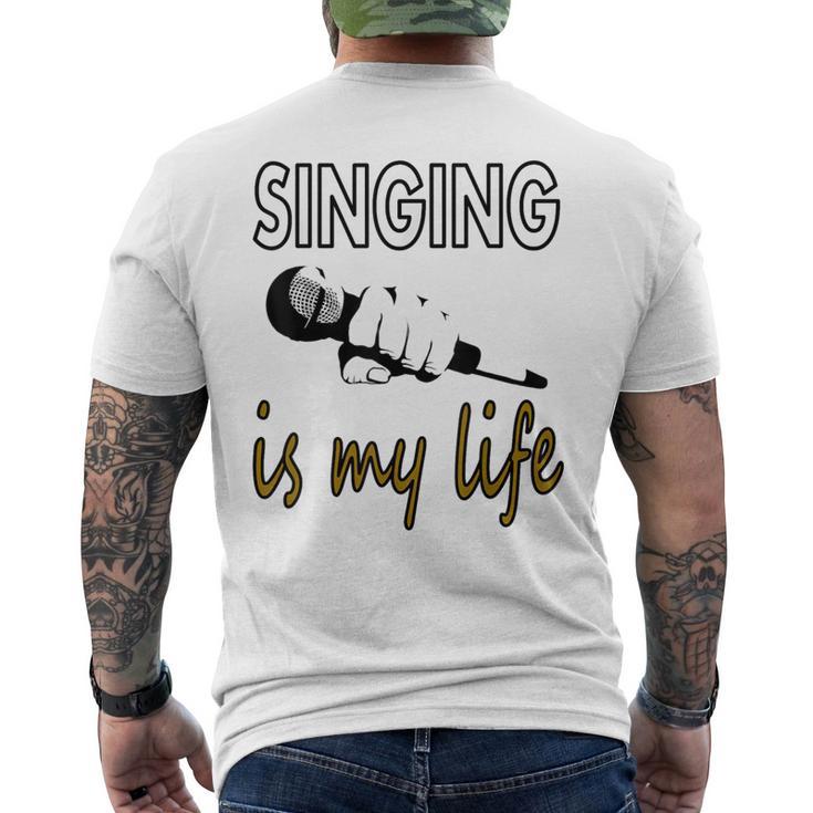Cantante Cantante De Música Músico De Cantante Idea De Regalo Camiseta Hombre Estampado Espalda