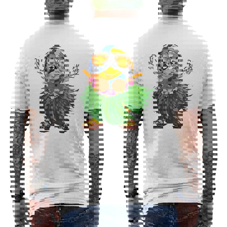 Cute Hawaiian Volleyball Ball Tropical Beach Summer Vacation Men's Back Print T-Shirt Cute Hawaiian Volleyball Ball Tropical Beach Summer Vacation Men's Back Print T-Shirt