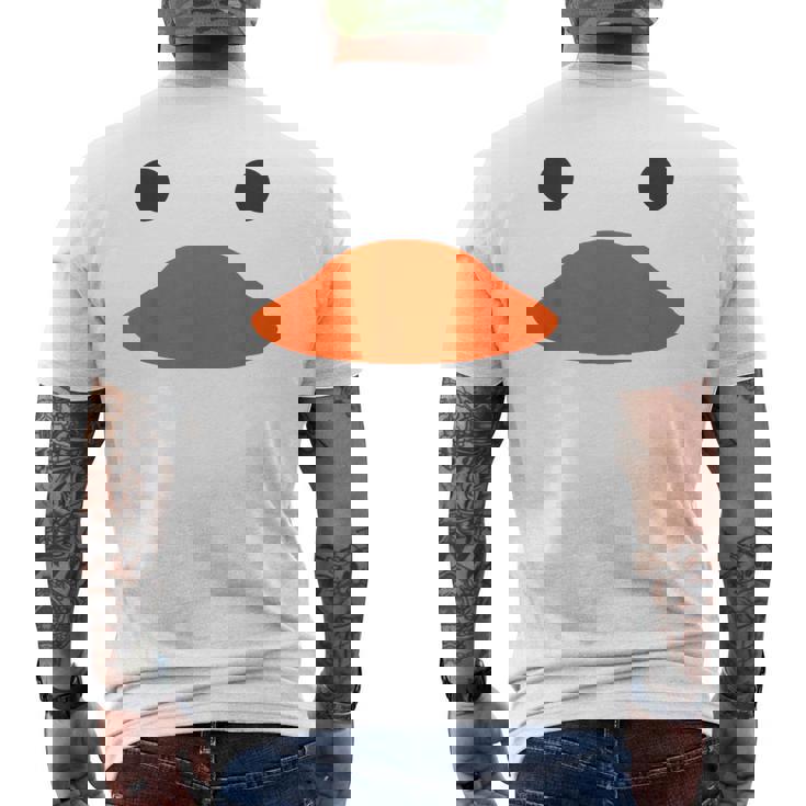 Easter Rubber Duck Face Halloween Costume Duckling Men's Back Print T-Shirt Easter Rubber Duck Face Halloween Costume Duckling Men's Back Print T-Shirt