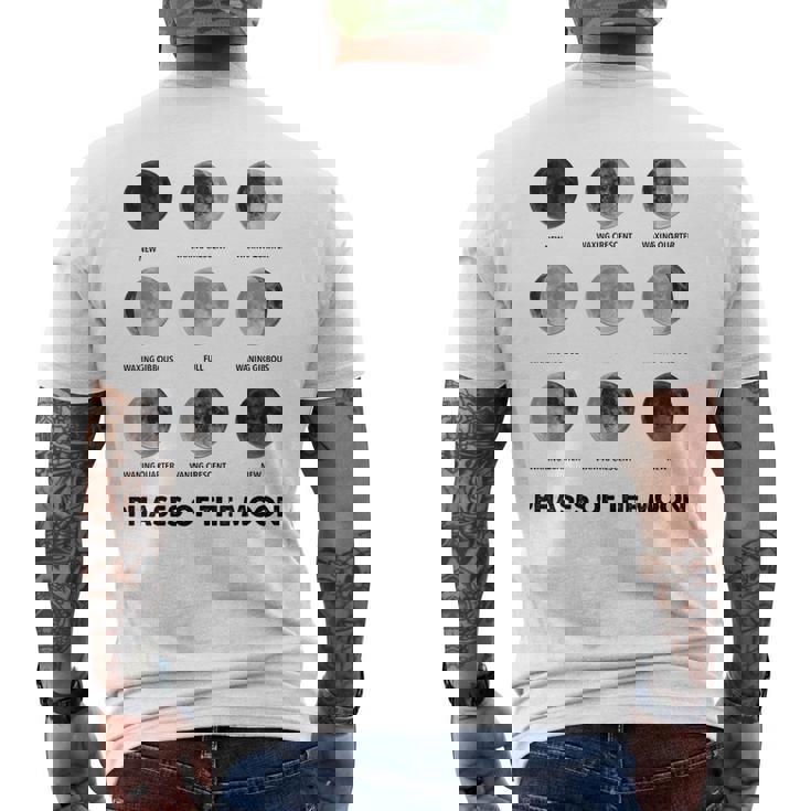 Fase Lunar Ciclos Lunares Eclipse Lunar Ciclo Lunar Camiseta Hombre Estampado Espalda